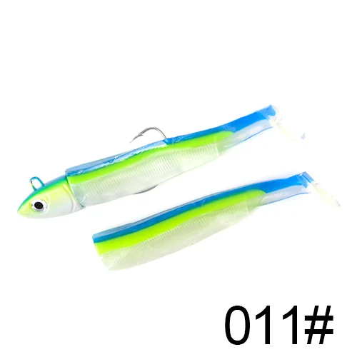 5/10/12/25g Minnow Lead Head Soft Fishing Lure Wobblers Jig Head Silicone Bait Offset Hook Jigging Fishing Tackle For Bass Pike - Color: Mix 011