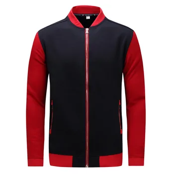 

2020 New Autumn and Winter European American Men's Casual Fashion Zipper Fleece Men's Jacket Baseball Uniform Plus Size