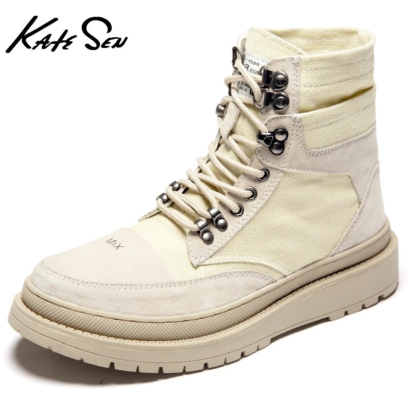 

New men's winter leather casual Martin boots fashion soft comfortable flat motorcycle boots Outdoor Vintage Style Working Boots