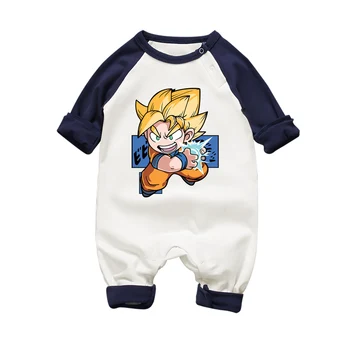 

Newborn Baby Girl Anime Dragon Ball Rompers Super Saiyan Cartoon Cute Printed Jumpsuit Outfits Winter Baby Boy Christmas Clothes