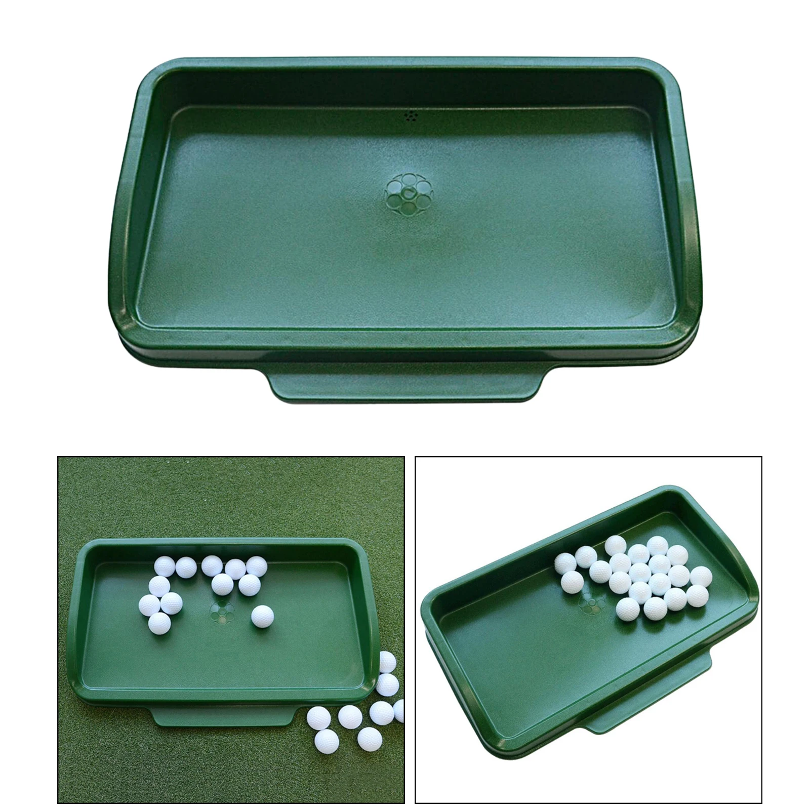 

Large Silicon Golf Ball Tray, Golfball Container Golf Ball Holder Box Golf Ball Storage Container for Practice Mat Driving Range