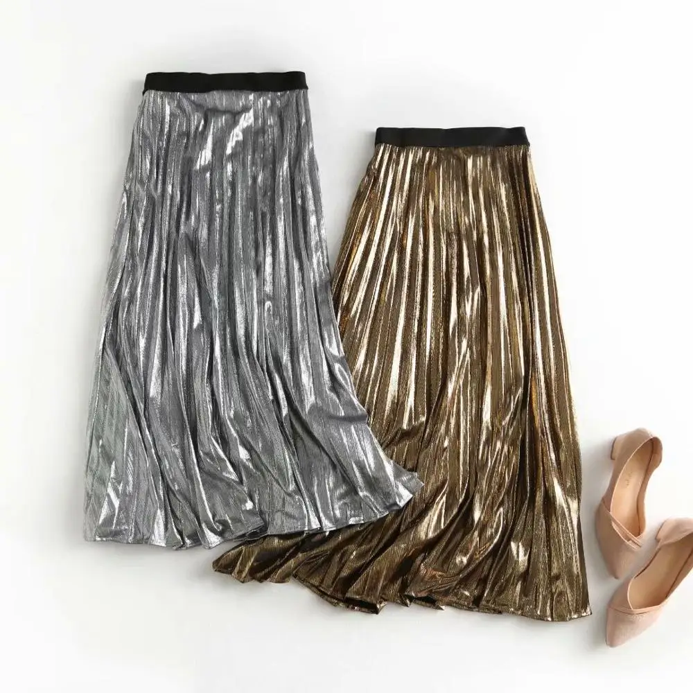 Новинка 2020 хит осенняя Женская Весенняя Осенняя длинная Плиссированная юбка