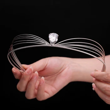 

Parmalamb Shining Luxury European Court Retro Princess Tiara Wedding Classic Crown Tiara Bridal Headband Crown Wedding Jewelry