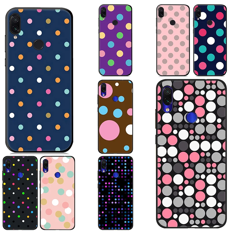 IYICAO Polka Color dots Soft Case for Xiaomi Redmi K20 8A 7A 7 S2 6 Pro 5 Plus Go 5A 4X 4A Silicone |