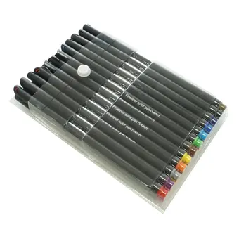 

24 color water-based hook line pen painting set needle pen hand account pen stationery extremely fine pen