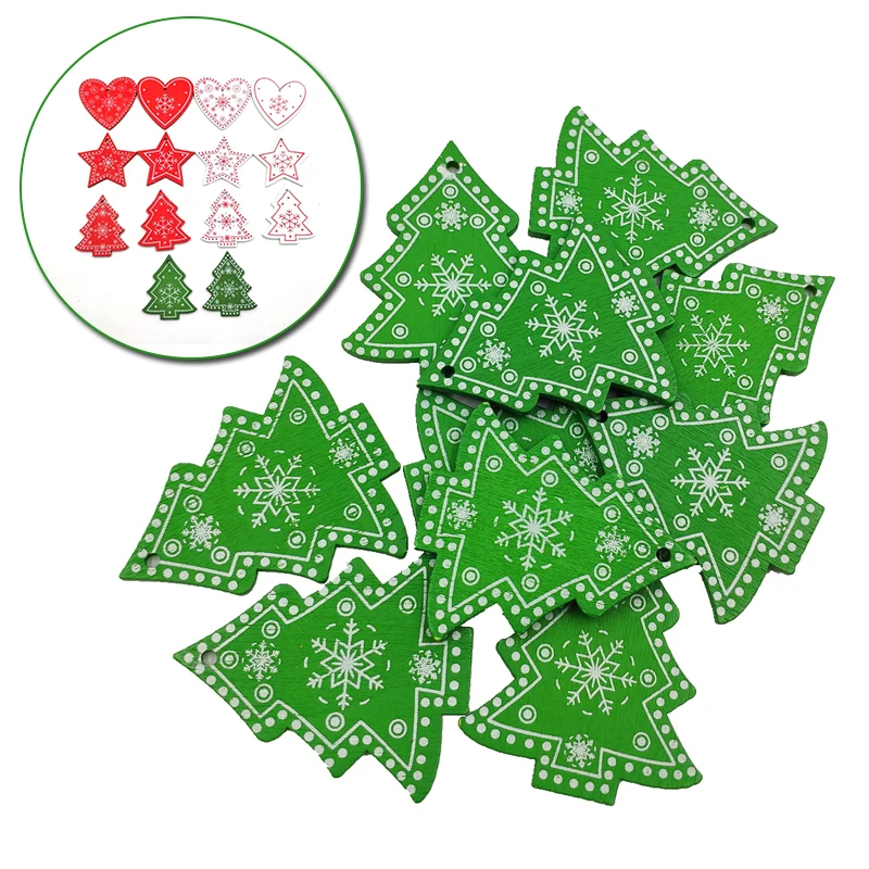 10 шт./лот 5 см Новогоднее натуральное дерево рождественские украшения Подвески