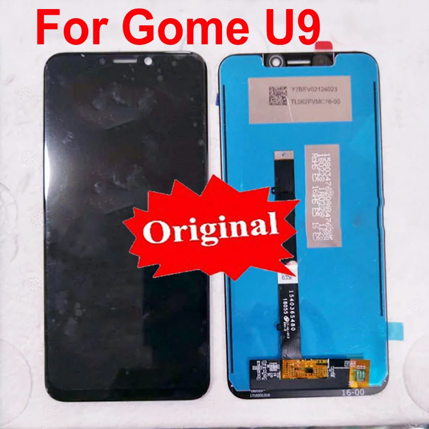 

100% Original Working 6.18" LCD Display Touch Screen Digitizer Assembly Sensor For Gome U9 2018M29A Black Phone Panel Parts