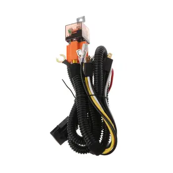 

Universal 12V Horn Cable Relay Set Grille Mount Blast Tone Wiring Harness Car