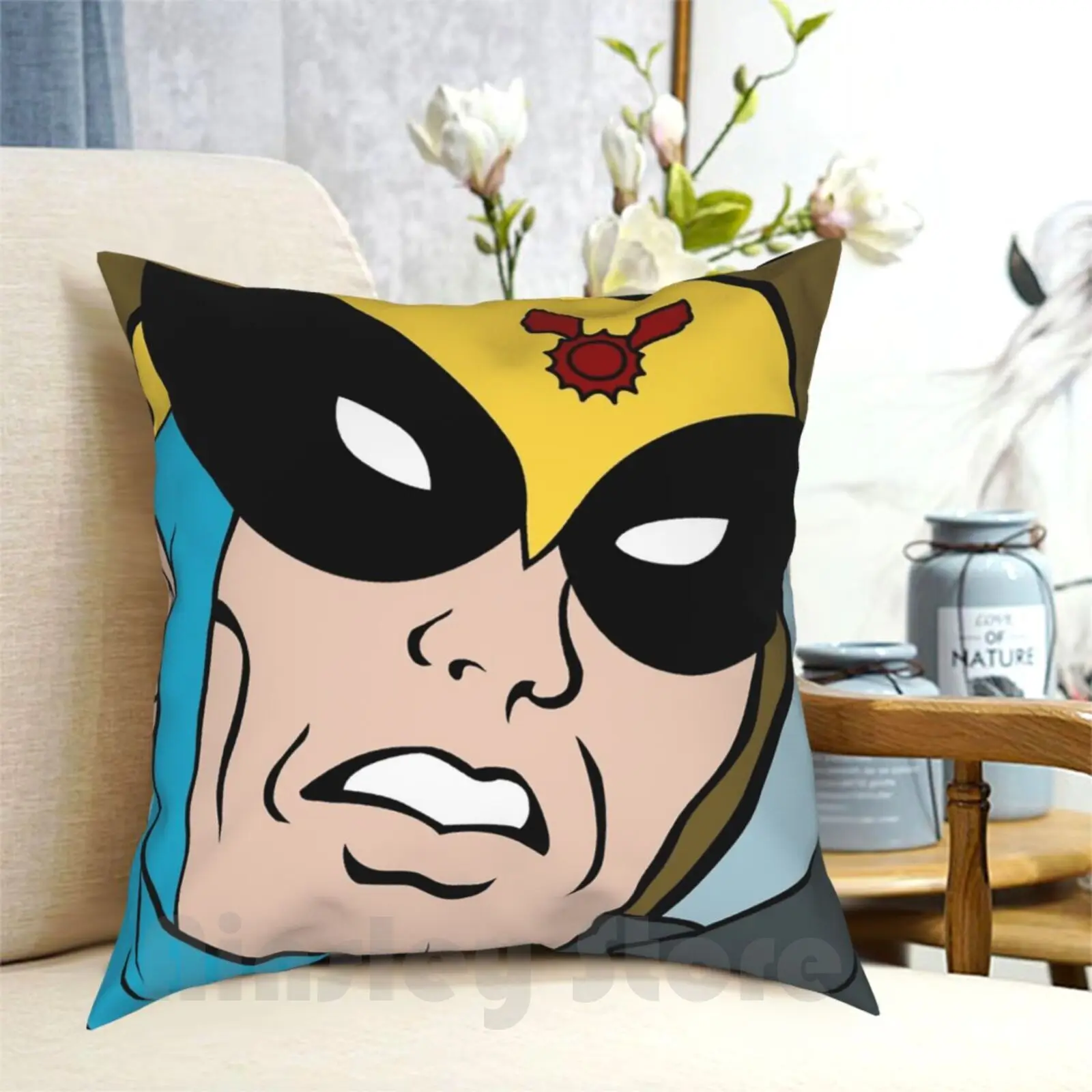 

Мягкая подушка с рисунком в виде птицы