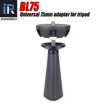 

INNOREL BL75 75mm Universal Bowl Adapter Metal Half Ball Hemisphere to Tripod Bowl for Tripod Fluid Head DSLR Camera Top Quality