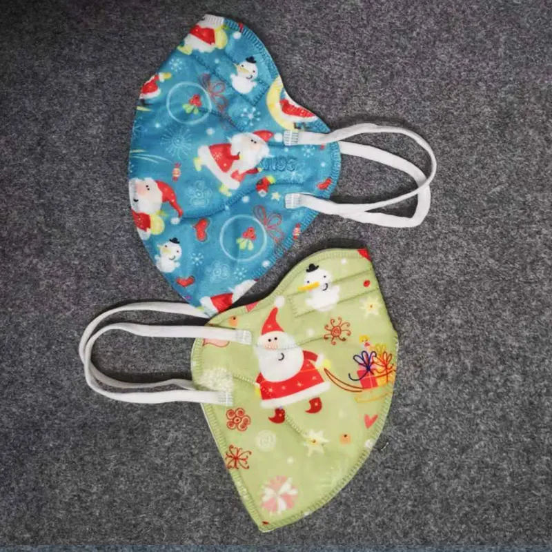 Multicolor Christmas Face Mask Kid KN95 Mask Children's Masks FFP2 Mouth Caps KN95 Mascarillas Christmas Child Masks Protective 6