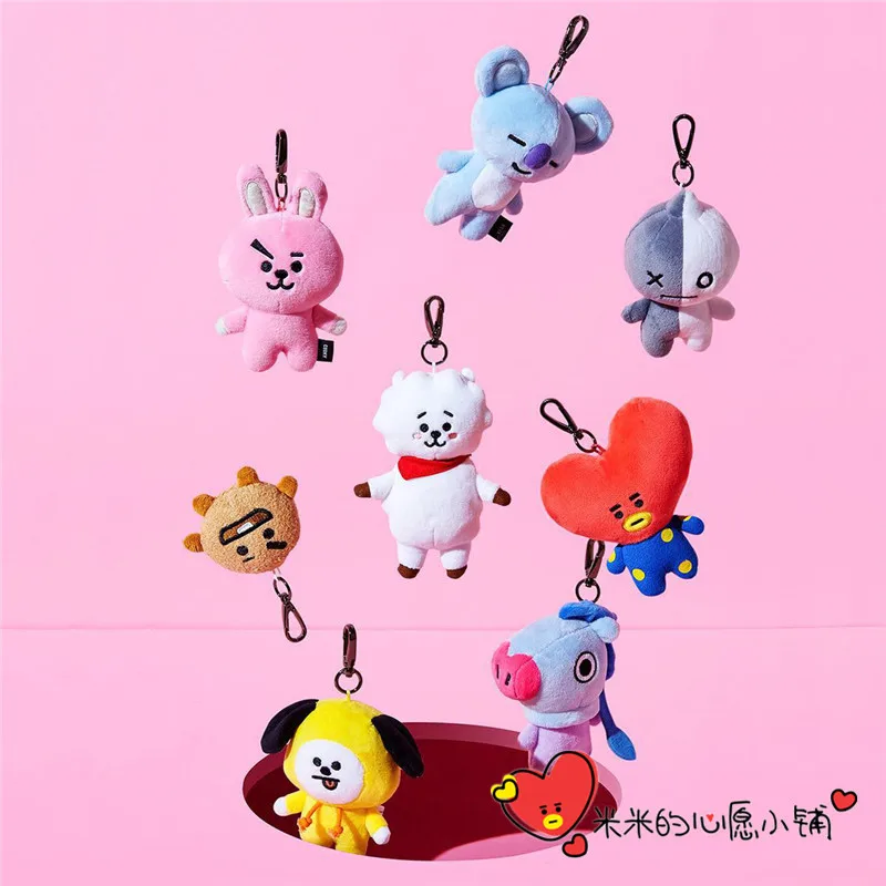 

Stuffed Toy BT21 Bulletproof Boys BTS South Korea Keychain Doll Pendant Legal Edition Unisex