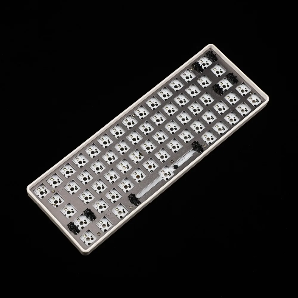 GK64 GK64S пластиковый алюминиевый ПК Комплект клавиатуры с ЧПУ чехол Bluetooth Проводная пластина pcb