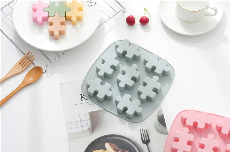 

Puzzle Cake Cookie Decorating Tools Shape Silicone Fondant Mould Chocolate Sugar Craft Cake Mold Baking chocolate Silicone Mold