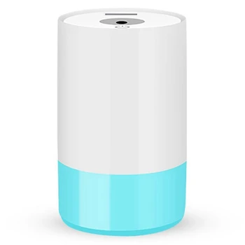 

3 In 1 Usb Air Humidifier Ultrasonic Mini Humidifier With Led Light Mini Usb Fan Aroma Diffuser For Home Office Blue