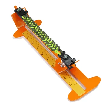 

Bracelet Knitting Tool Wristband Weaving Tool Metal Paracord Jig Versatile Expandable Bracelet Maker for Woodworking Measuring