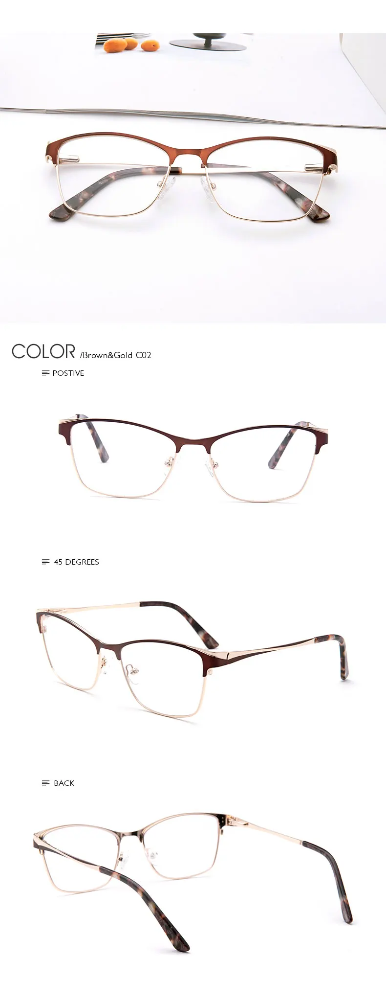 Cat Eye Women Eyeglass Frame Full Rim Eyeglasses Spring Hinge Optical Eyeglasses Frame for Men and Women Eyewear oculos de grau