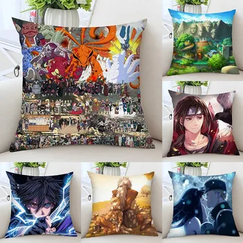 

NARUTO Cushion Car Home Sofa Decorate Uzumaki Naruto Pillow Haruno Sakura Dakimakura Cartoon Uchiha Sasuke Throw Pillow M5247