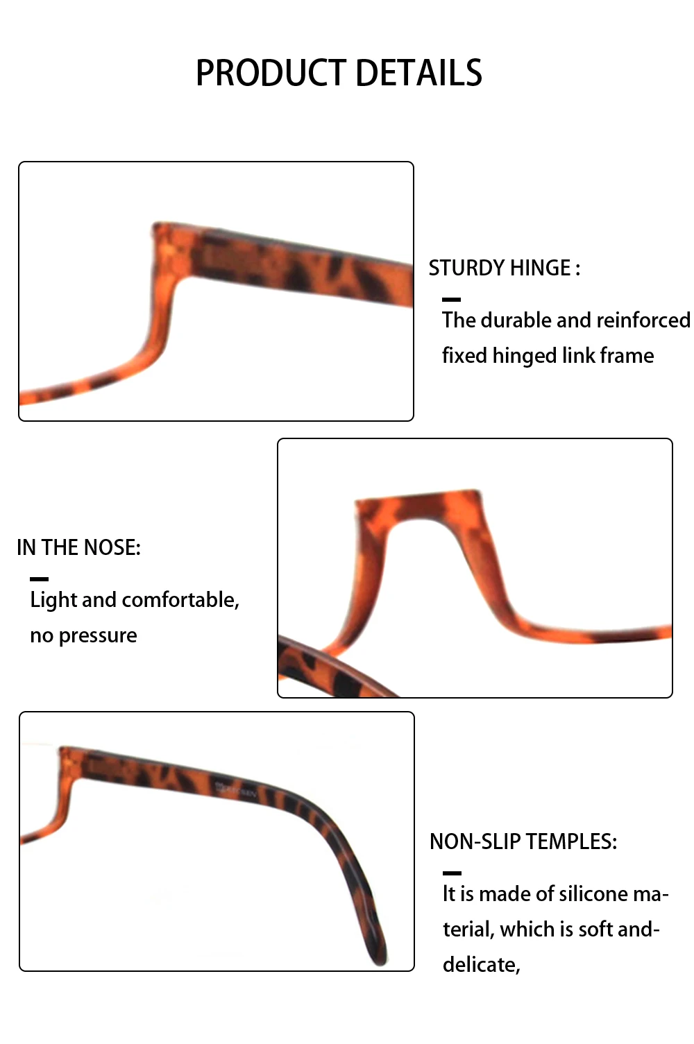 Reading Glasses Spring Hinge Half Frame For Woman Men