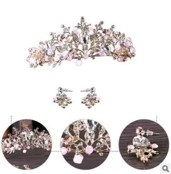 Tiara de Cristal Acessórios do Casamento Faixas de Cabelo Lote Pçs Faça Você Mesmo Multi Broca Noiva Coroa Cabeça Styling Ferramentas Ha848 12 Set – 3