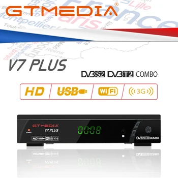 

GTMEDIA V7 PLUS Digital Satellite TV Receiver DVB-S2/T2 H.265/HEVC H.265 hevc support PowerVu DRE & Biss key