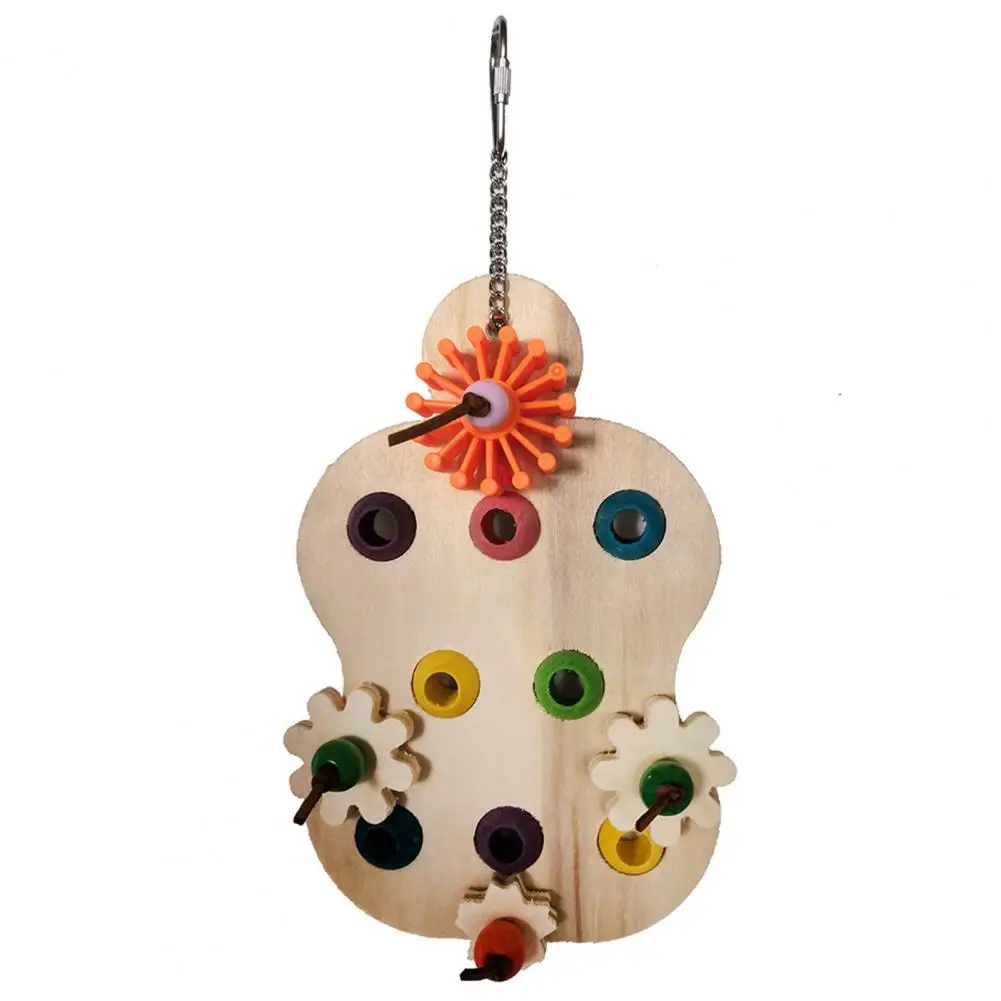 Novel Stylish Wood Parrot Swing Toy for Pet   Bird Bite Swing Novel Stylish Wood Parrot Swing Toy for Pet