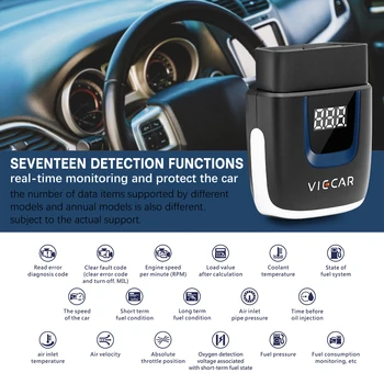 

Viecar ELM327 V2.2 OBD2 Bluetooth/Wifi scanner PK Elm 327 V1.5 PIC18F25K80 Auto Diagnostic Tool OBDII for Android/IOS/Windows