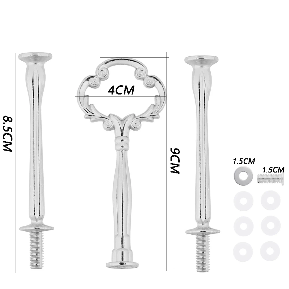 3 Tier Metal Cake Stand - Crown Gold Dessert Tower For Wedding & Party Serving