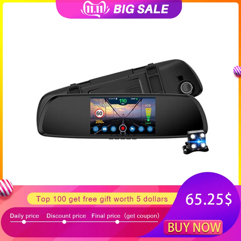  XPX Car dvr 3 in 1 G616-STR Dash cam Full HD Rear view camera GPS Radar detector DVR Antiradar Rear