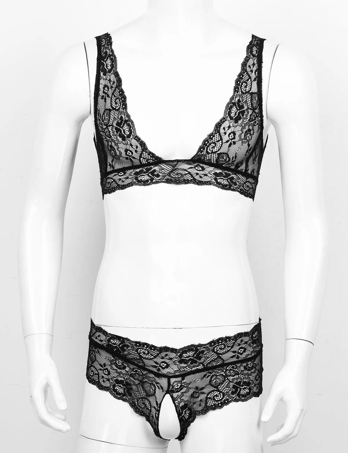 Сексуальное женское белье для геев мужское из прозрачного кружева сексуальные