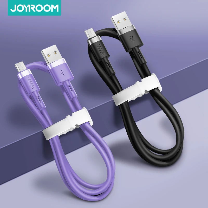 Микро-USB кабель 3A жидкий кремний Быстрая зарядка USB для передачи данных Samsung Xiaomi