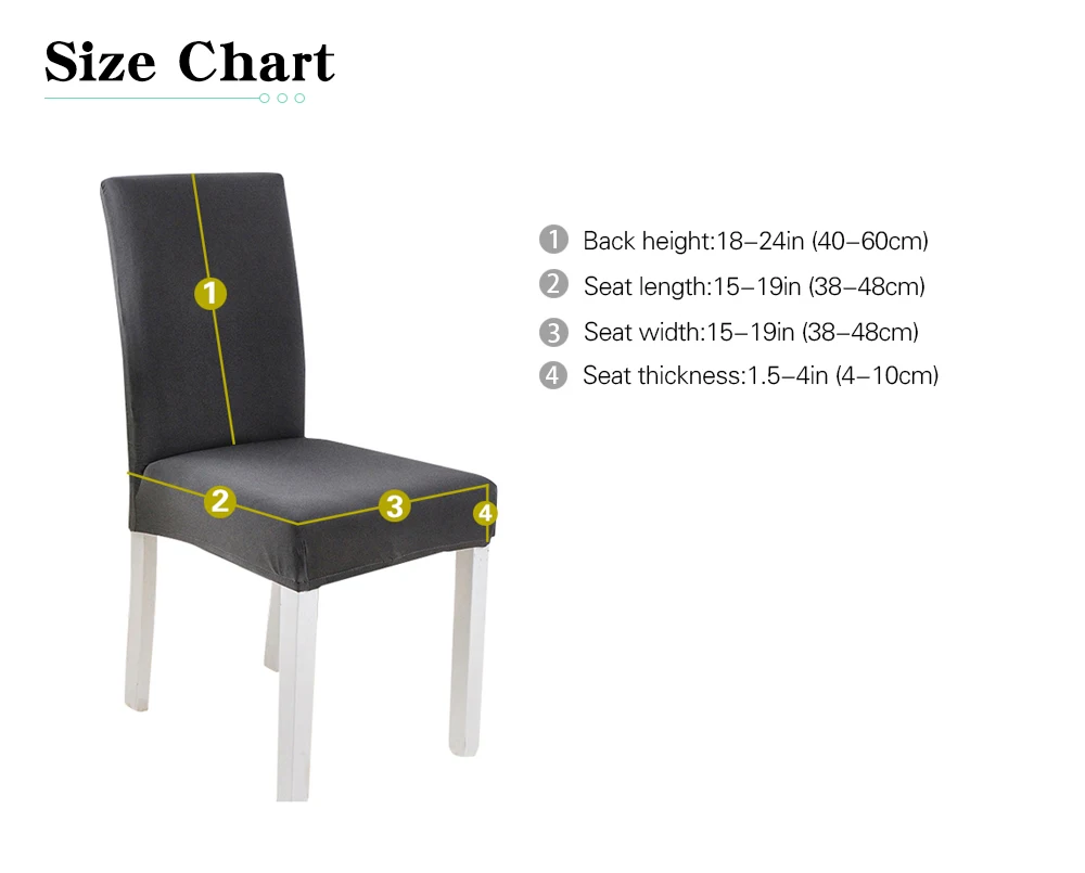 Чехол для стула с принтом, 6 шт., растягивающийся, не грязный, упругое сиденье, чехол, используемый для свадебной вечеринки, дома, кухни, столовой