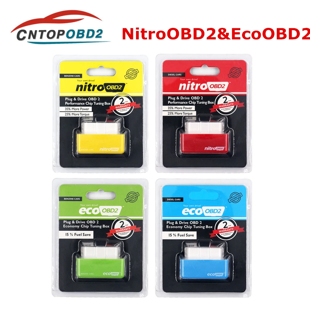 

2019 Nitro OBD2 ECOOBD2 Full Chip Tuning Box Nitro OBD2 Eco OBD2 Plug&Driver For Diesel Benzine Car For OBDII Interface Protocol