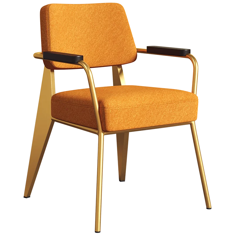 Скандинавский свет роскошный Железный обеденный стул простой пост обсуждение