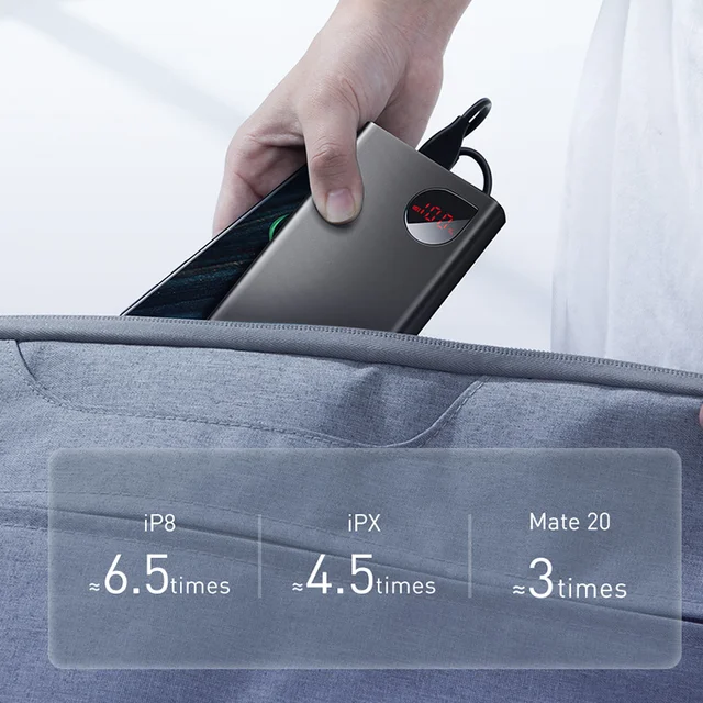 Baseus 22.5W Power Bank, 20000mAh, Fast Charging PD Type-C 2