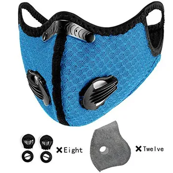 

With One Respirator Eight Valves And Twelve Filter Gasket The Mask Can Be Reused Mascarilla Reutilizable Masque De Protection