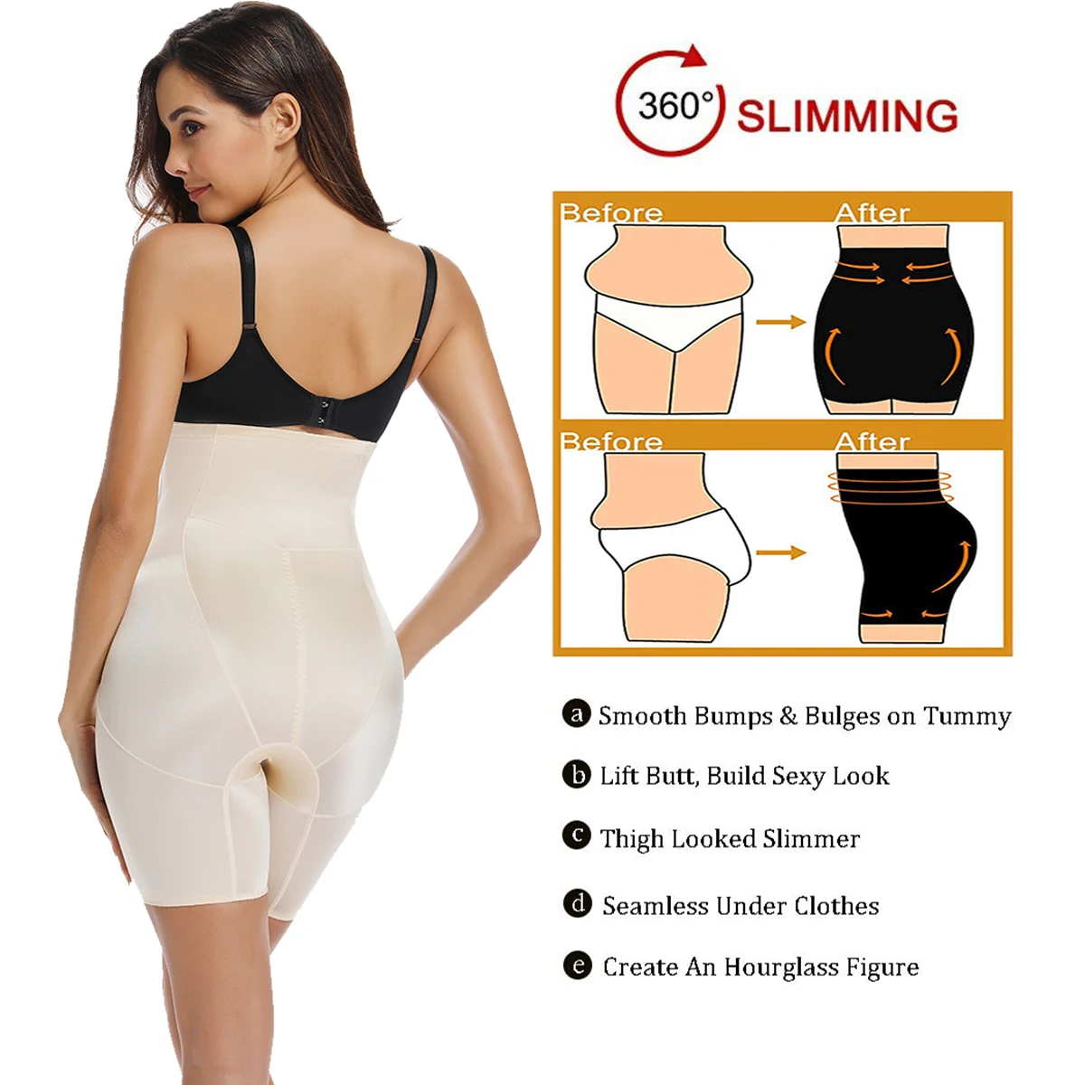 Joy shape r моделирующее белье с высокой талией для женщин, короткие трусики-слипы, облегающие трусики для тела, нижнее белье, шорты
