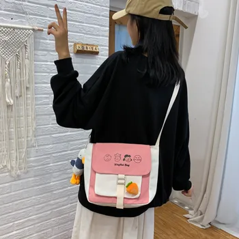 

New Canvas Women's Bag Fashion Simple Tote Women's Bag Korean Single Shoulder Diagonal Bag Fashion Large Capacity Bag