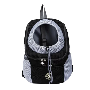 

Side Pockets Double Shoulder Straps Travel Zipper Outdoor Fashion Mesh Cat Portable Dog Pet Carrier Bag With Buckle Drawstring
