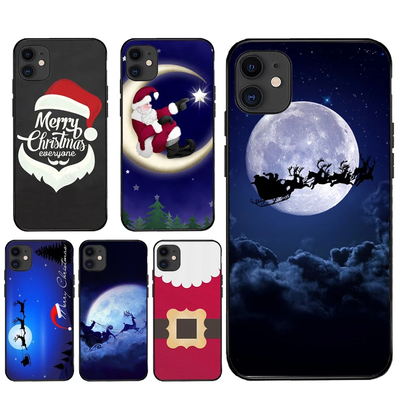 Рождественский чехол с Санта Клаусом для iPhone 13 Pro Max 12 Mini 11 MAX X XR XS SE 2020 6S 7 8 Plus |