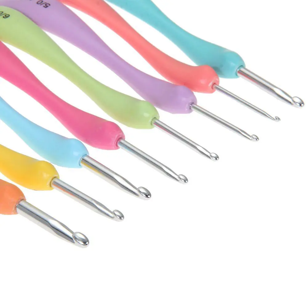 

8Pcs/Set Ergonomic Crochet Hook Sets Crochet Hooks Knitting Needles Weave Yarn Diy Handmade Tools Kit