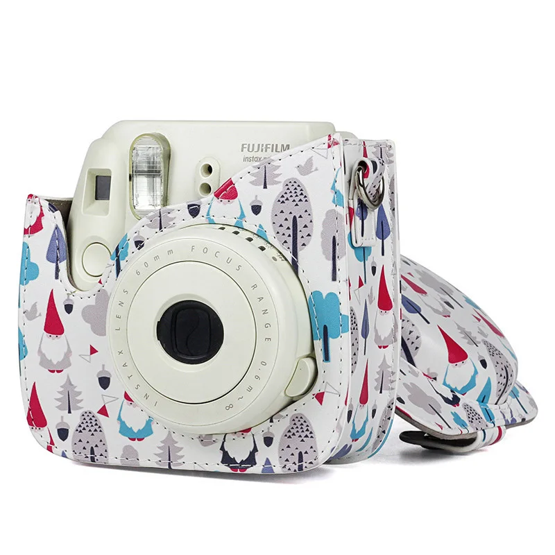 Чехол для камеры Fujifilm Instax Mini, сумка из искусственной кожи, чехол с плечевым ремнем для Instax Mini 9 8 8+ чехол для фотоаппаратов моментальной печати