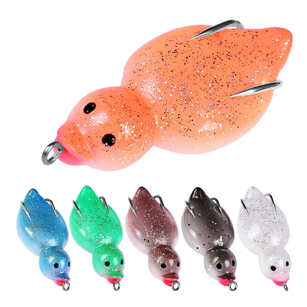 

6pcs Soft Rubber Bait Fishing Bait Jig Duckling Soft Bait Fishing Artificial Bait Artificial Bait Silicone