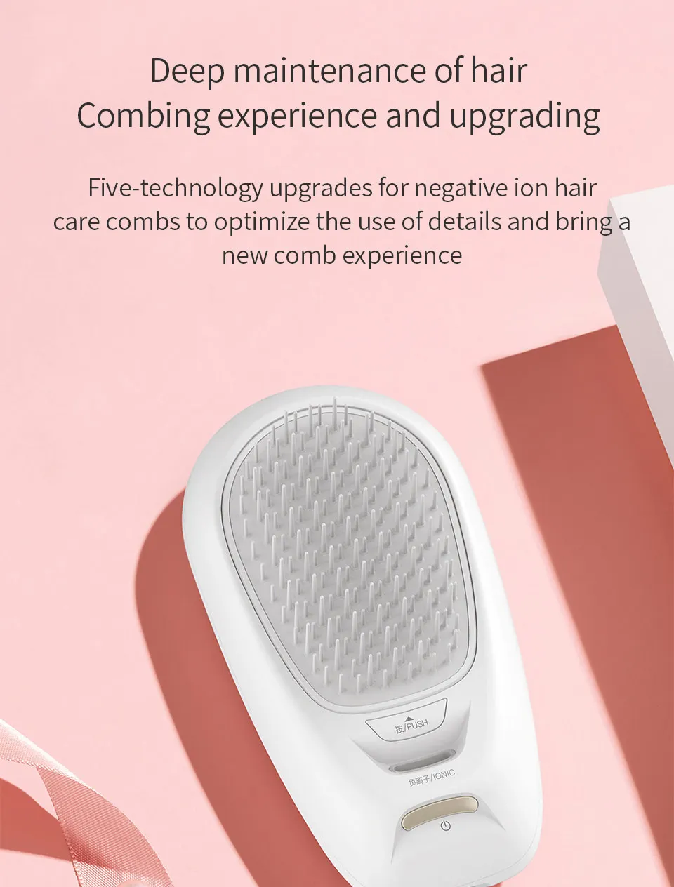 Xiaomi Youpin XW Уход за волосами отрицательных ионов гребень Блокировка вода питание волосы гладкие нестатические Быстрая зарядка высокая продолжительность портативный