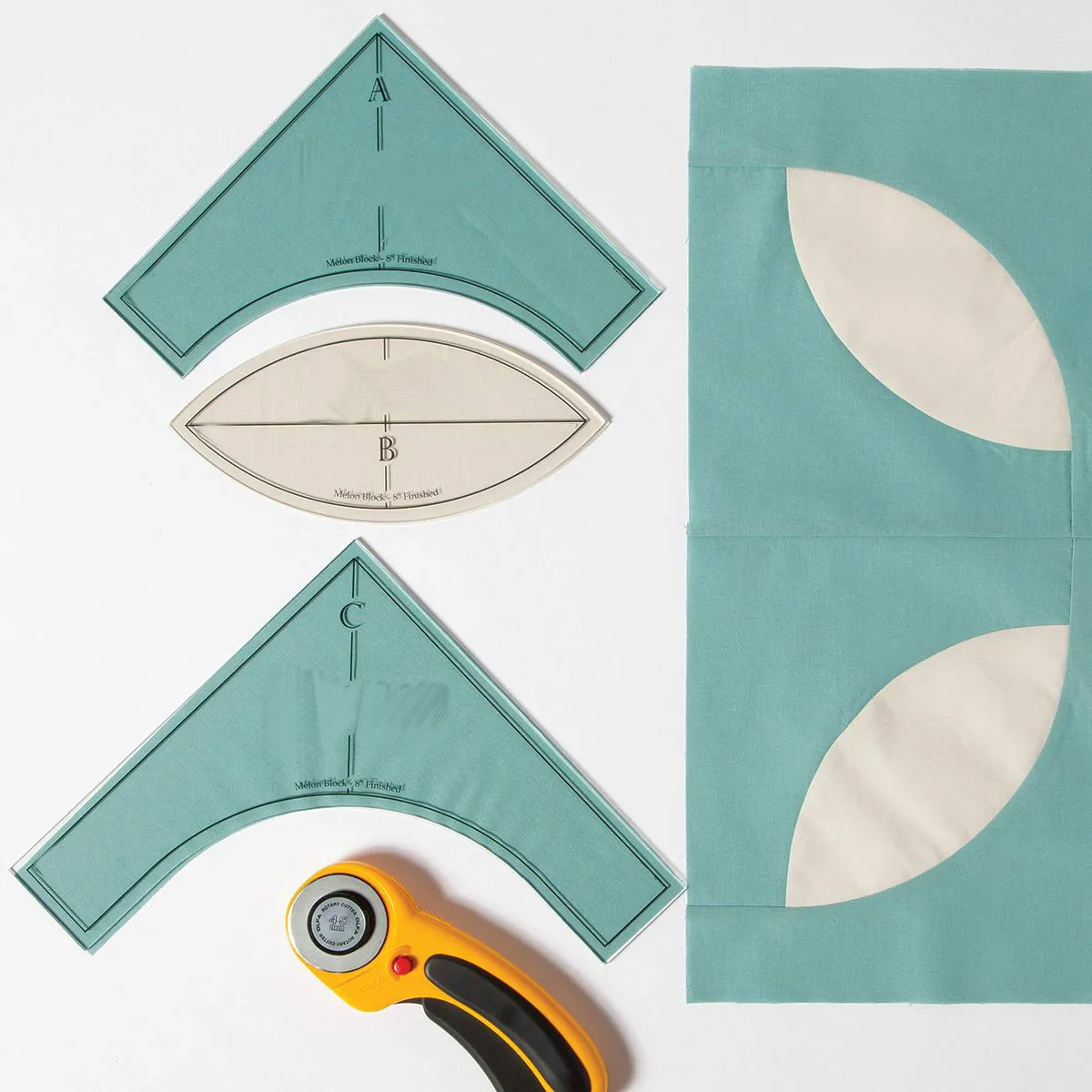 Дыня Блок Лоскутная линейка ручной работы одеяло шаблоны для низкого хвостовика