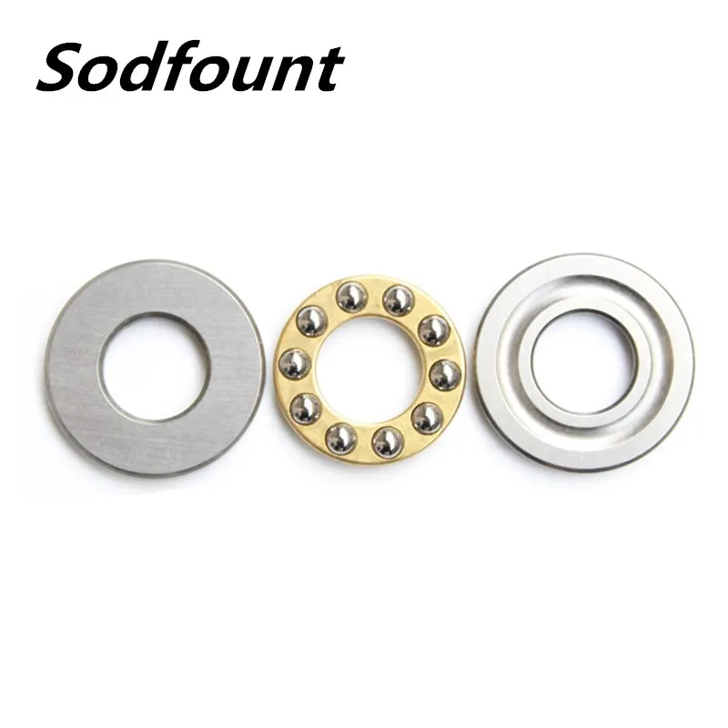 

10pcs CNC Brass cage Axial Ball Plain Thrust Ball Bearing F6-14 F7-13-15-17 F9-20 F4-10-9 F5-10-11-12 F3-8-18M