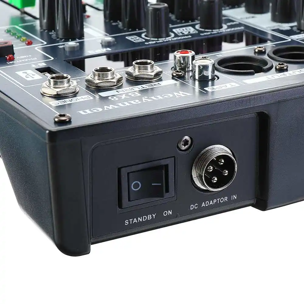 Профессиональный звуковой миксер BX6 BX8 для DJ 6/8 каналов 2 диапазона 16 DSP USB мини