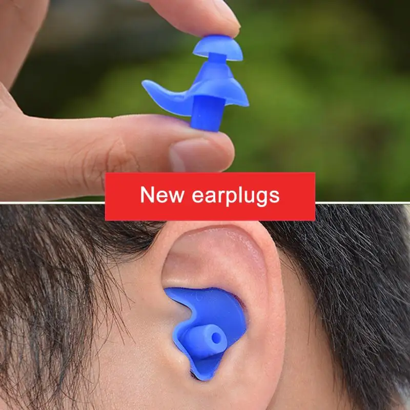 

1 Pair Earplug Soft Silicone Ear Plugs Environmental Waterproof Dust Proof Sports Swimming Ear Plugs Water Diving Accessories