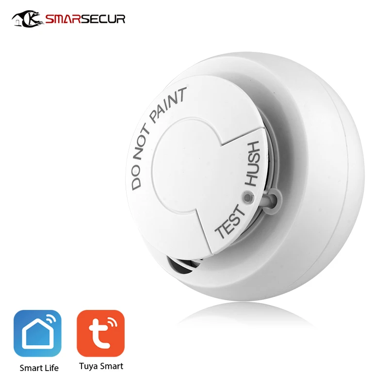 

Wifi Smoke Detector Smart Fire Alarm Sensor Wireless Security System Smart Life Tuya APP Control Smart Home