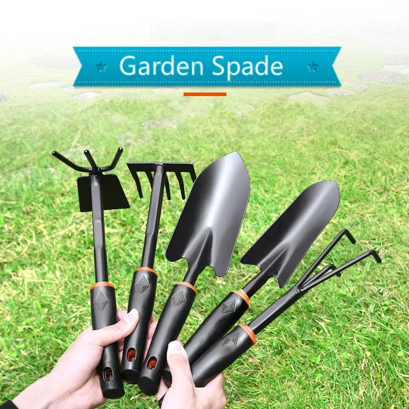 Garden tools Two-end hoe Dual-purpose hoe Five teeth Rake Shovel Outdoor  hoe Flower shovel